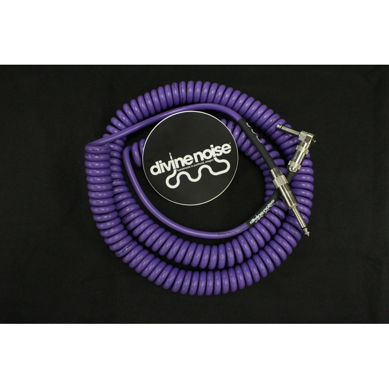 Divine Noise Curly Cable Purple 30′ Straight / Angle *Free Shipping in the USA*