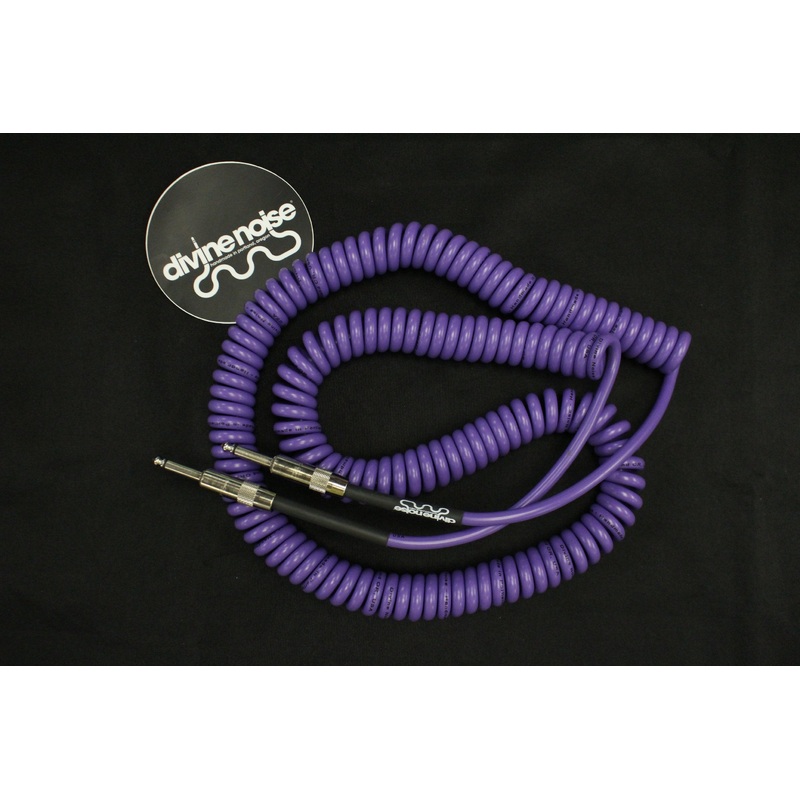 Divine Noise Curly Cable Purple 30′ Straight / Straight *Free Shipping in the USA*
