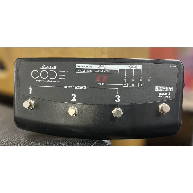 Marshall CODE 4-Way Stompware Programmable Footcontroller Used