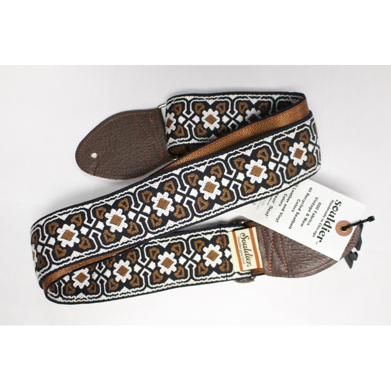 Souldier Guitar Strap Fillmore Brown / White *Free Shipping in the USA*