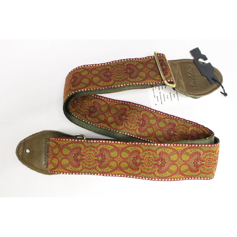 Souldier Guitar Strap St. Arabesque w/Olive Leather Ends *Free Shipping in the USA*