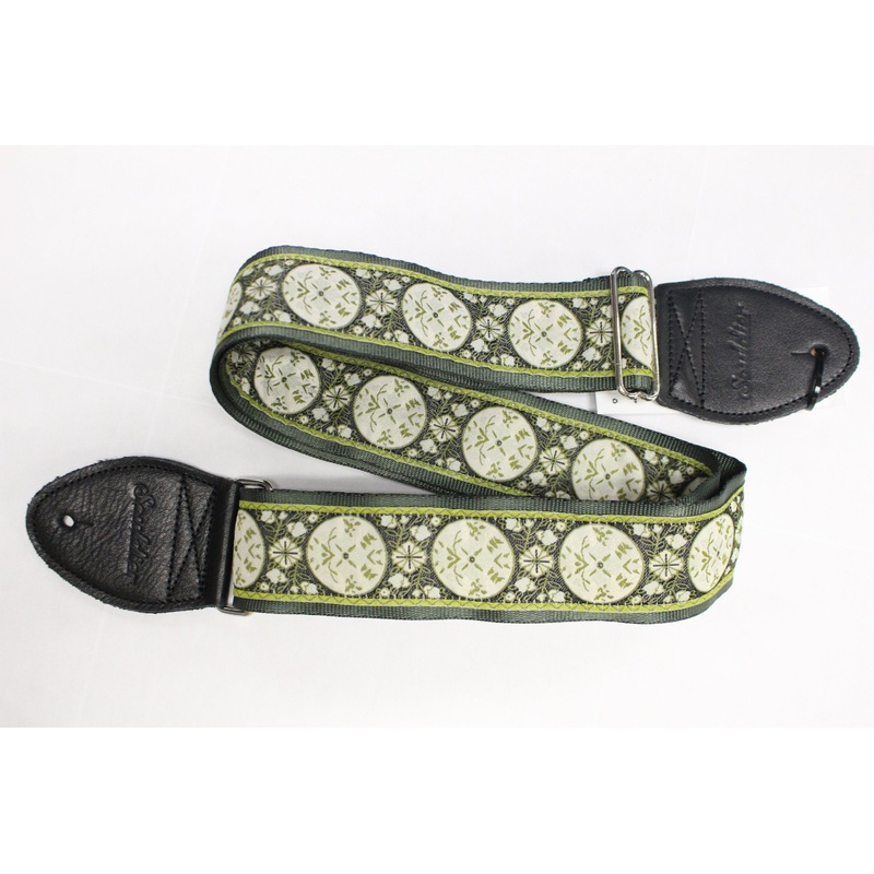 Souldier Straps Medallion Green Guitar Strap *Free Shipping in the USA*