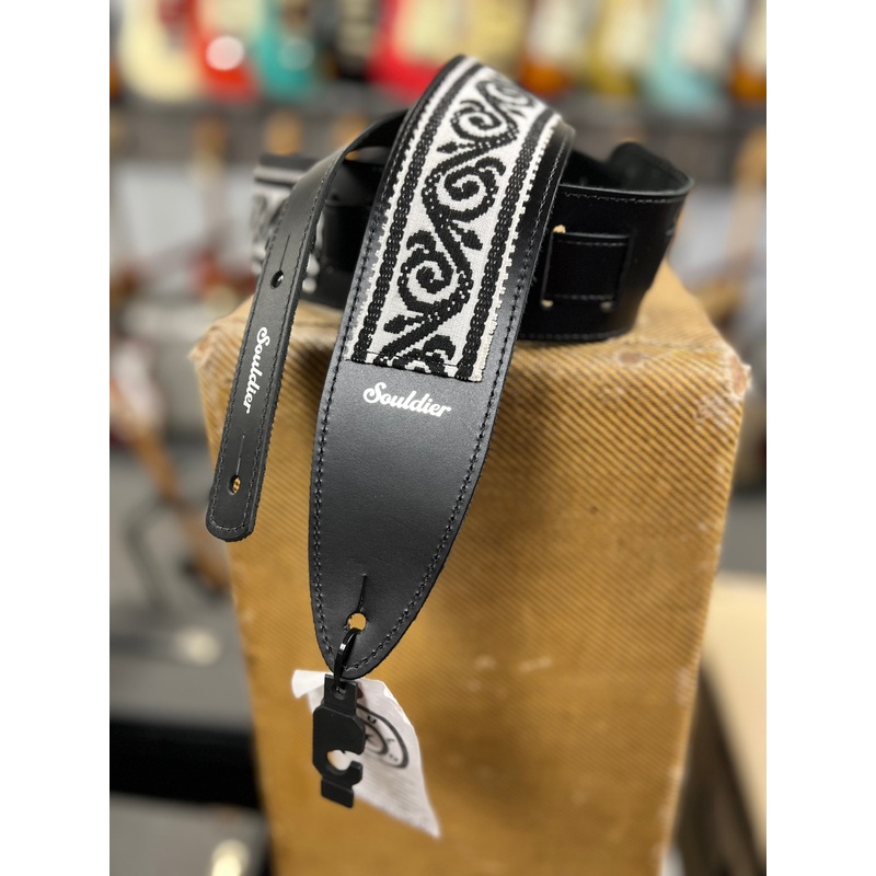 Souldier Scroll Black Torpedo Guitar Strap *Free Shipping in the US*