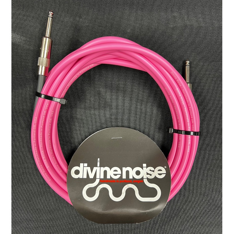 Divine Noise 25ft Instrument Cable ST-ST (Straight-Straight) Pink *Free Shipping in the USA*