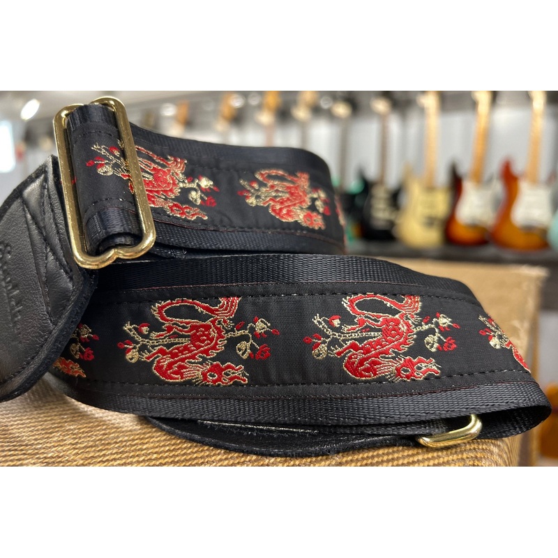 Souldier Red Dragon Guitar Strap *Free Shipping in the USA*