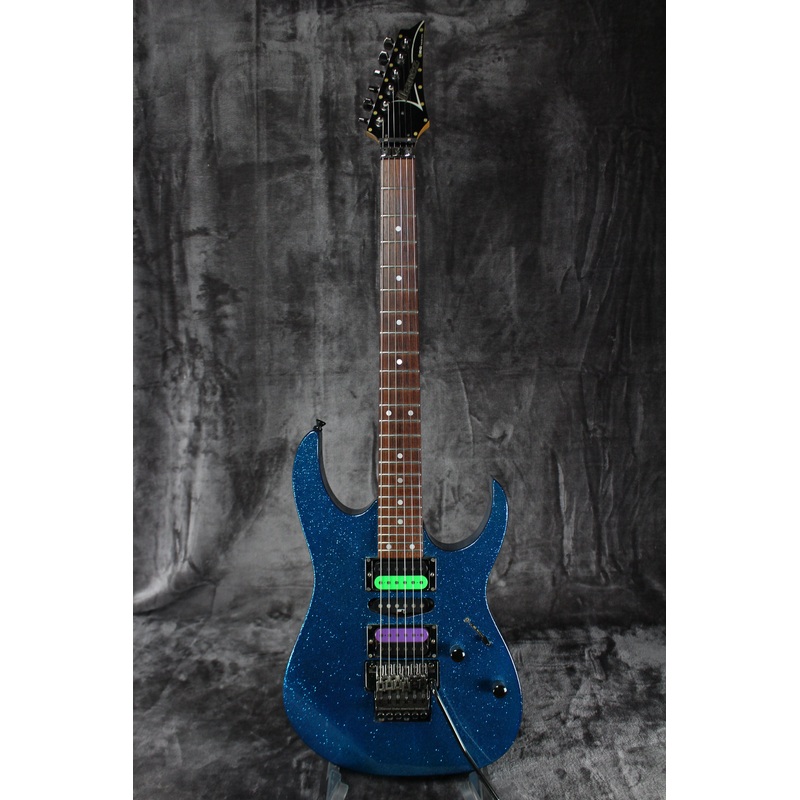 1996 Ibanez RG517 Blue Sparkle Flake MIJ
