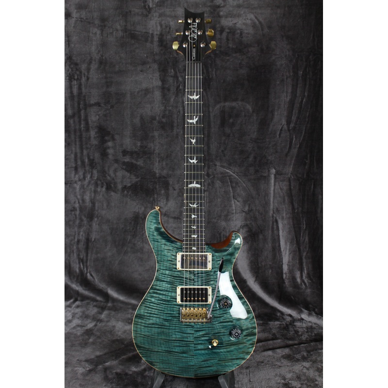 2019 Paul Reed Smith Custom 24 Wood Library 10 Top PRS Blue Crab Blue
