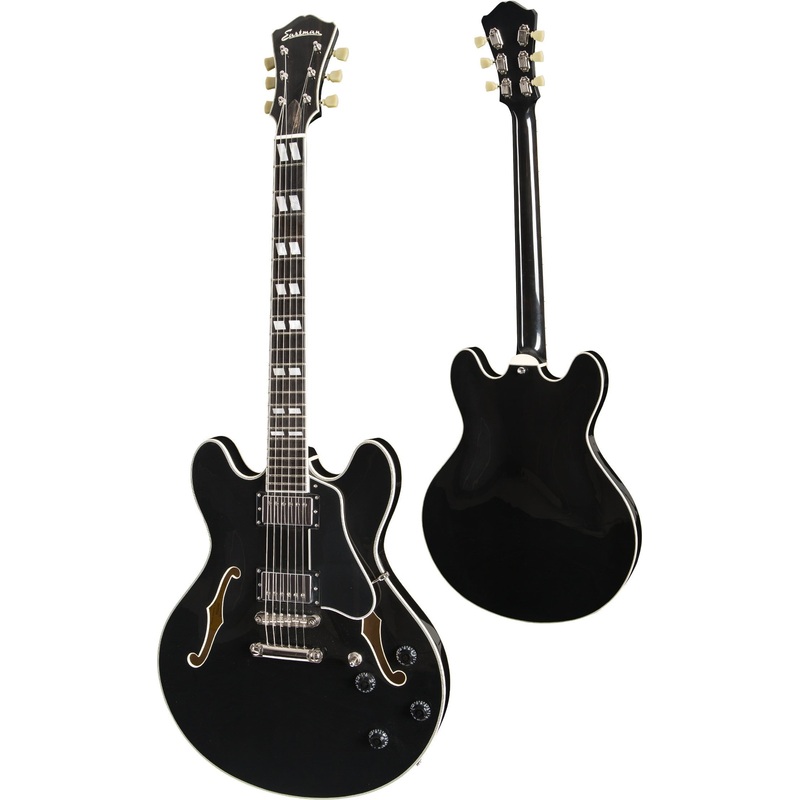 Eastman T486-BK T486 Trans Black Thinline Deluxe *Free Shipping in the USA*
