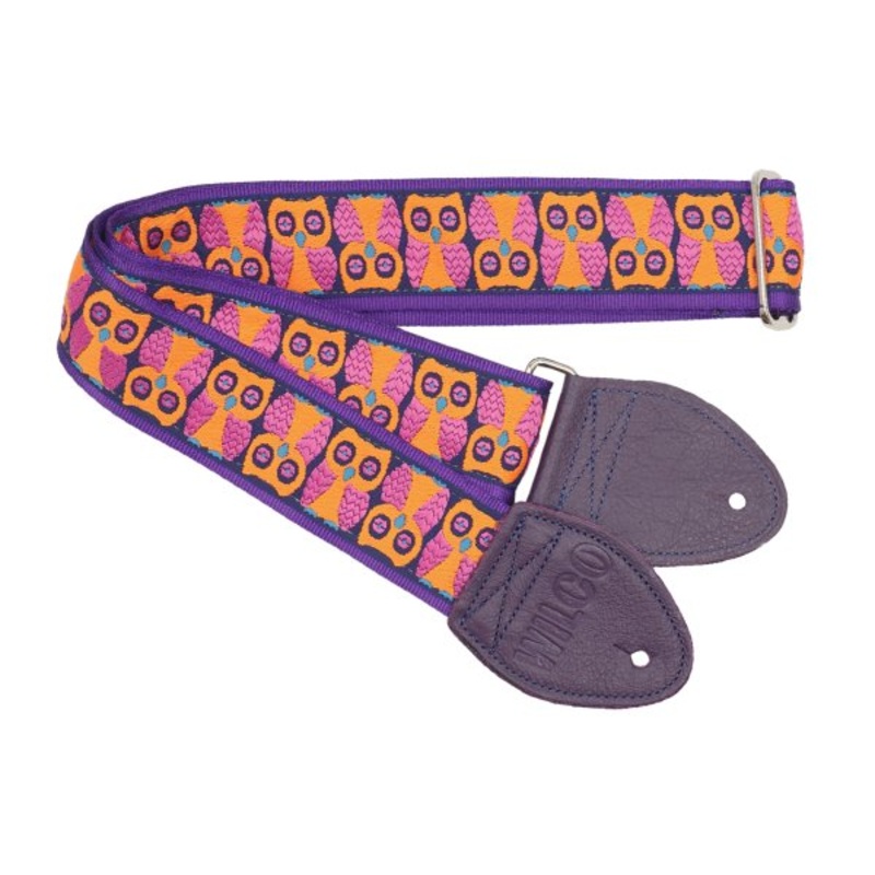 Souldier Wilco Signature Orange/Purple Owls Guitar Strap *Free Shipping in the USA*