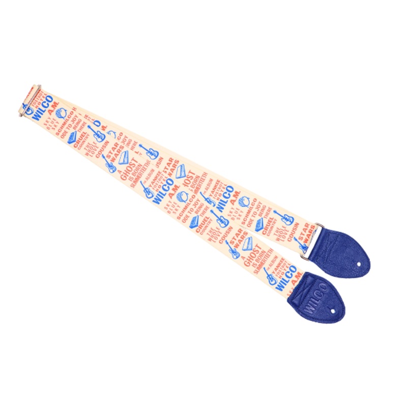 Souldier Wilco VEGAN Album Guitar Strap with Blue Vinyl *Free Shipping in the USA*