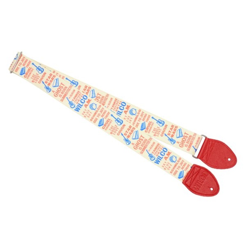 Souldier Wilco VEGAN Album Guitar Strap with Red Vinyl *Free Shipping in the USA*