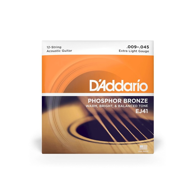 D’Addario EJ41  Extra Light 12-String Acoustic Guitar Strings