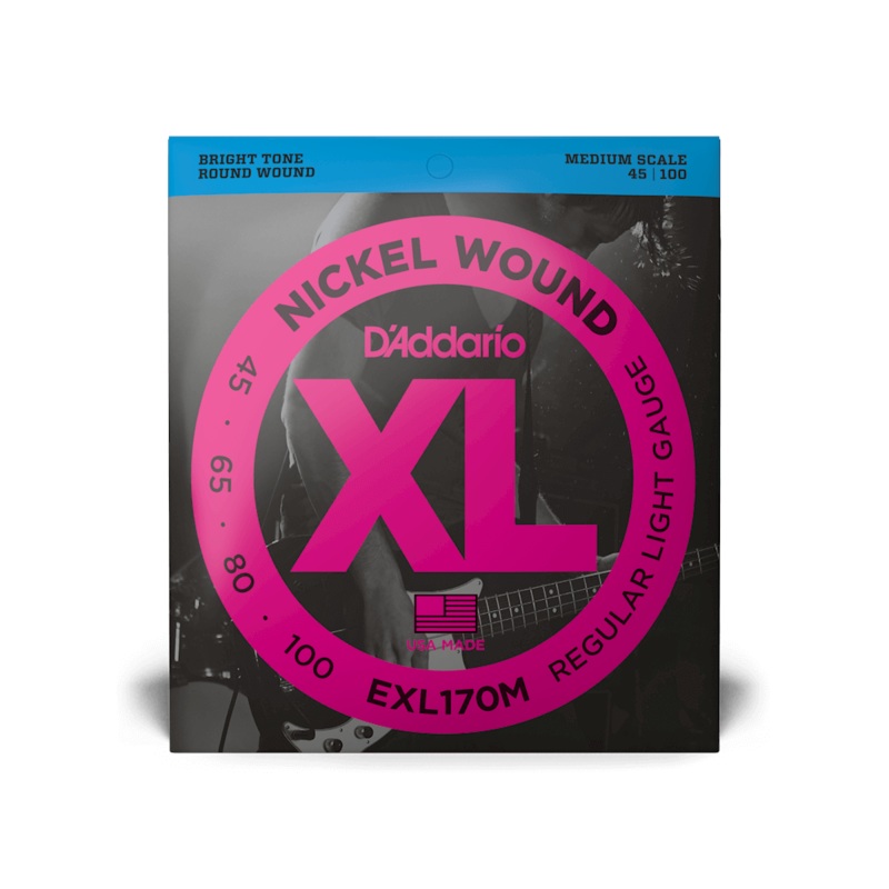 D’Addario EXL170M Regular Light Medium Scale Bass Strings