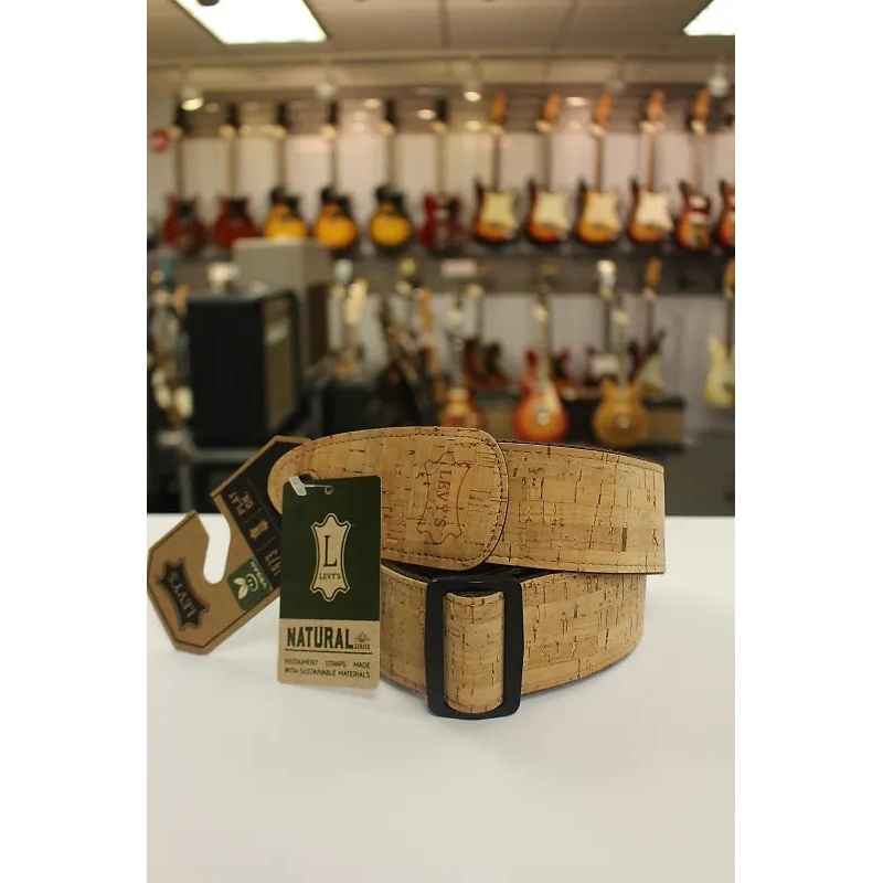 Levy’s Solid Natural Cork Natural Vegan Guitar Strap MX8-NAT *Free Shipping in the USA*