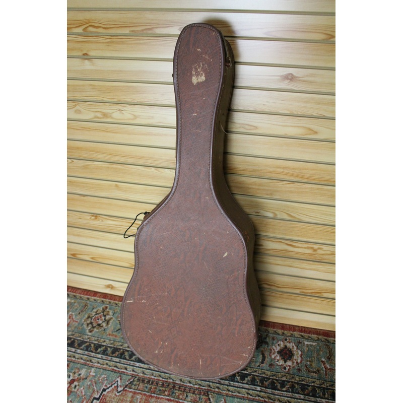Unbranded Vintage Brown Alligator Acoustic Chipboard Case