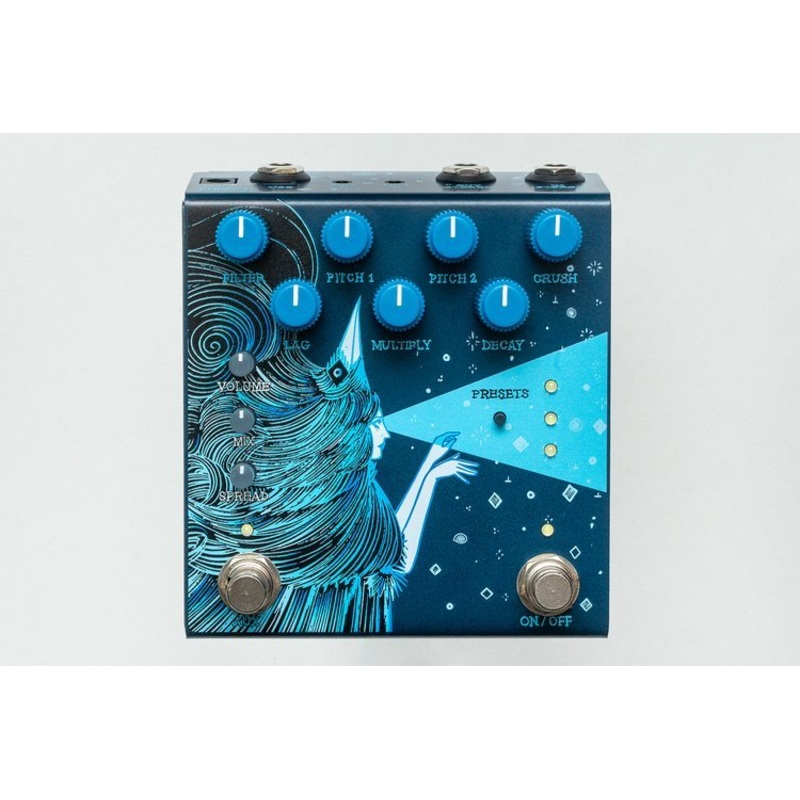 Old Blood Noise Endeavors Dark Star V3 Stereo Soundscape Reverb Blue *Free Shipping in the USA*
