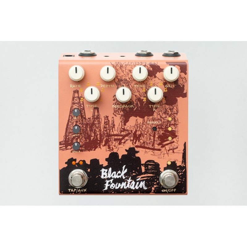 Old Blood Noise Endeavors Black Fountain Stereo Terracotta *Free Shipping in the USA*