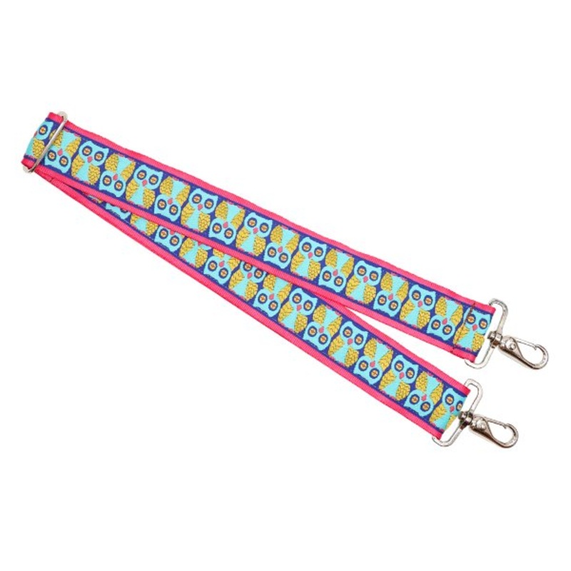 Wilco Signature Blue and Gold Owls Case Guitar Strap *Free Shipping in the USA