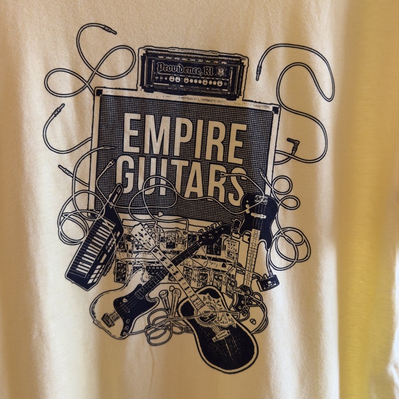 Empire Guitars Big Mess Heather Yellow  T-Shirt Small