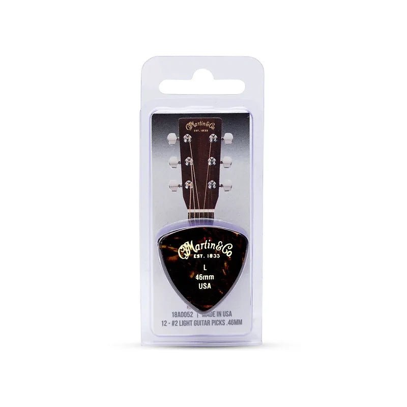 Martin 346 Picks Light .46mm 18A0052 Faux Tortoise Pack of 12
