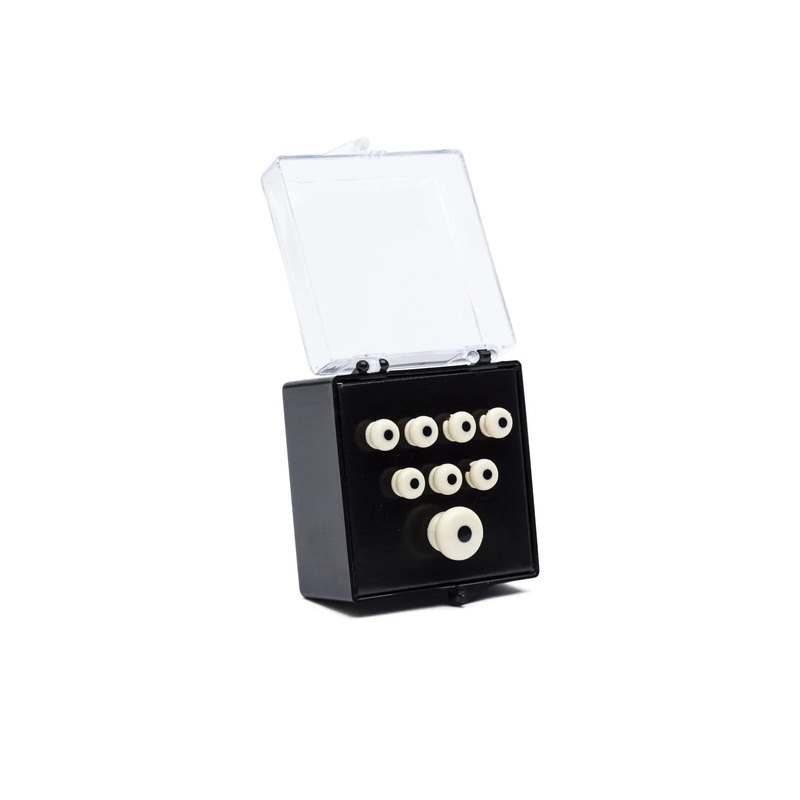Martin Inlaid Bridge & Endpins – White/Black 18APP28