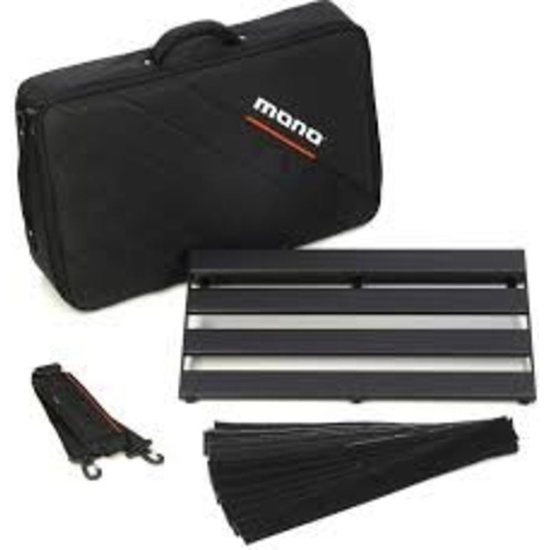 MONO Pedalboard Rail Medium Black and Stealth Club Accessory Case Black PFX-PBR-M-BLK-BDL Free Shipping in the USA