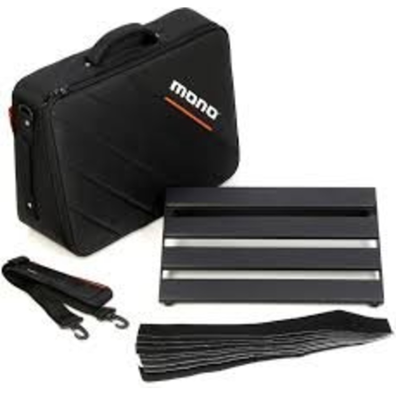 MONO Pedalboard Rail Small Black and Stealth Club Accessory Case PFX-PBR-S-BLK-BDL Free Shipping in the USA
