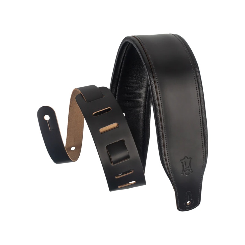 Levy’s Amped Leather Series M26PD-BLK Guitar Strap *Free Shipping in the USA*