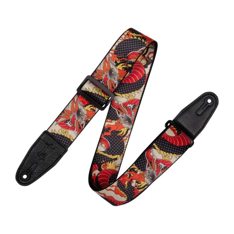 Levy’s MPD2-123 Red Dragon Polyester Guitar Strap *Free Shipping in the USA*